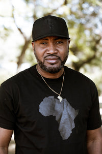 Ultra Black Africa Map Tee