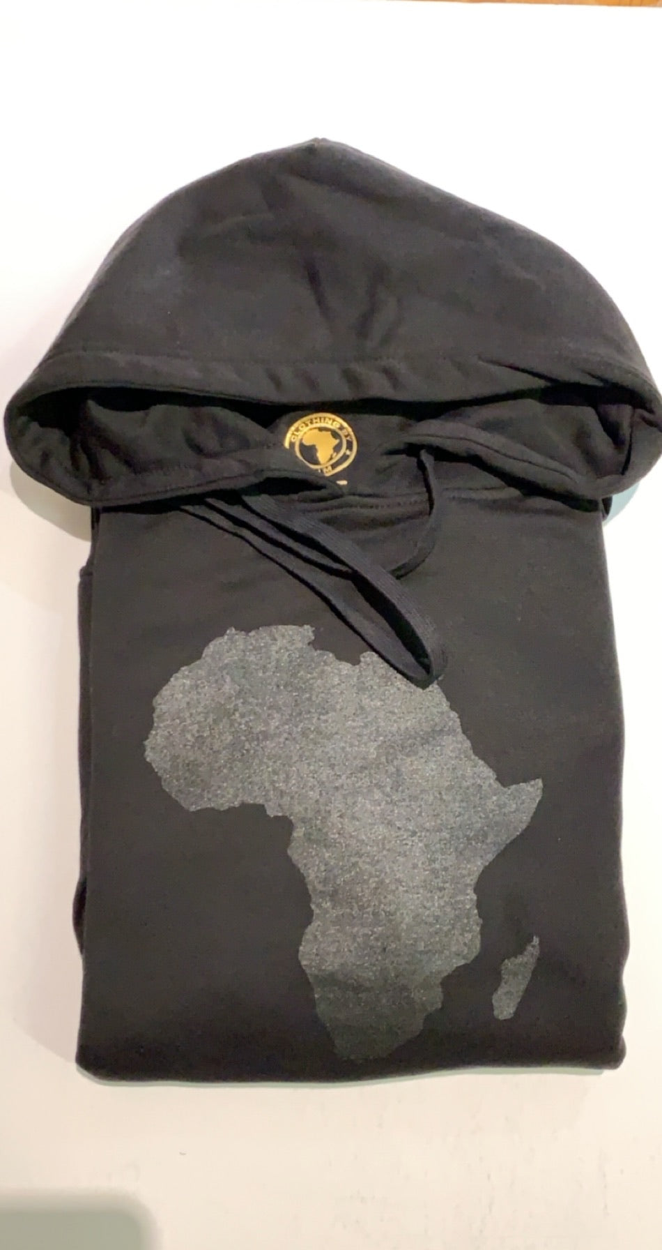 Ultra Black Africa Map Hoodie